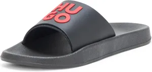 HUGO men's Stacked Logo Slide Sandal