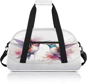 Hummingbird Small Gym Bag 18 inch Carry On Duffel Bag for Weekender Travel Sports Workout Yoga Gymnastics Dance Ballet
