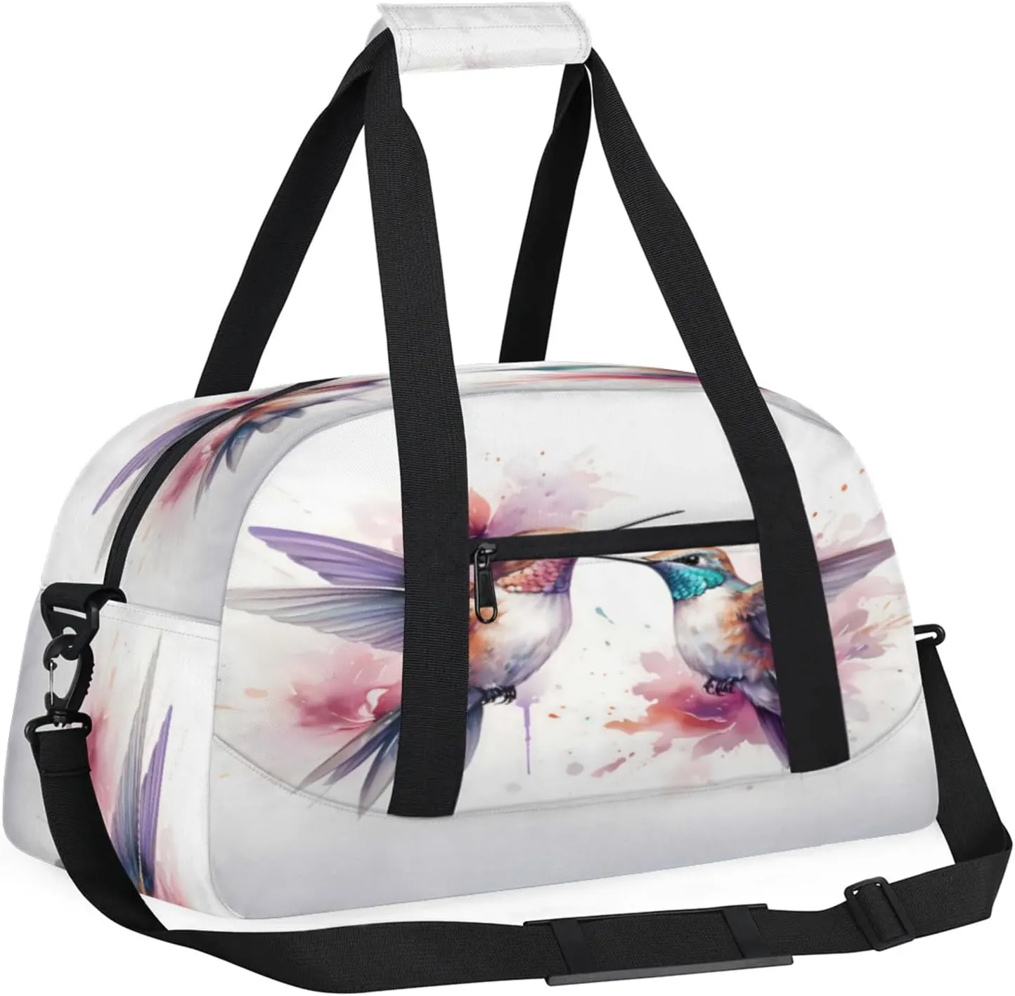 Hummingbird Small Gym Bag 18 inch Carry On Duffel Bag for Weekender Travel Sports Workout Yoga Gymnastics Dance Ballet