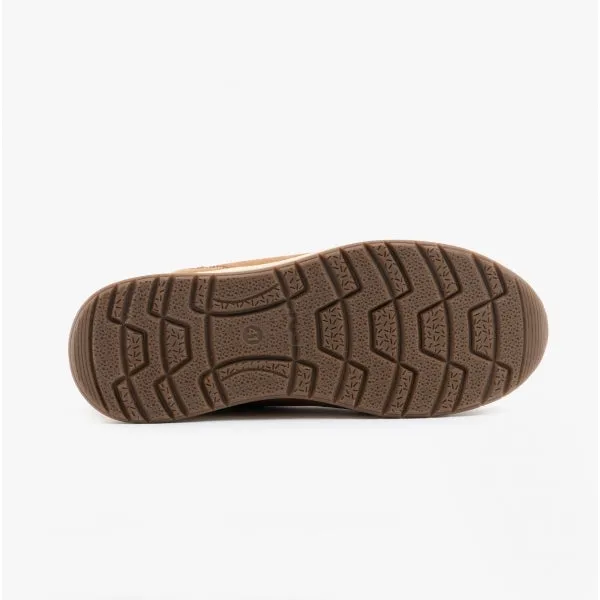 Hush Puppies JOSEPH Mens Leather Lace-Up Shoes Tan
