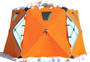 ice Fishing shelter Insulated 6-8 Person Outdoor Warm and Anti-Cold Ice Fishing Tent with Ice Fishing Mat(Color:3)