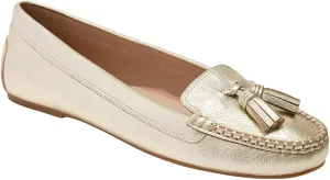 Jack Rogers Women's Melnick Tassel Moc-Leather Platinum Moccasin