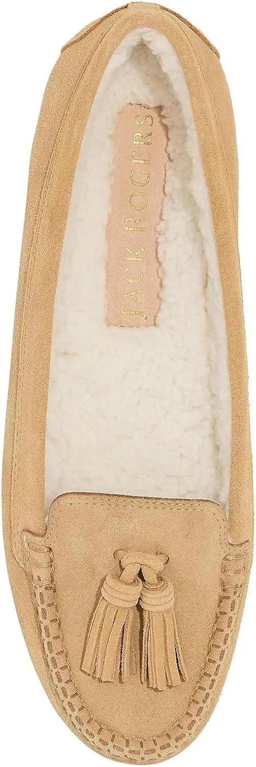 Jack Rogers Women's Melnick Tassel Moc-Suede/Sherpa Lined Moccasin