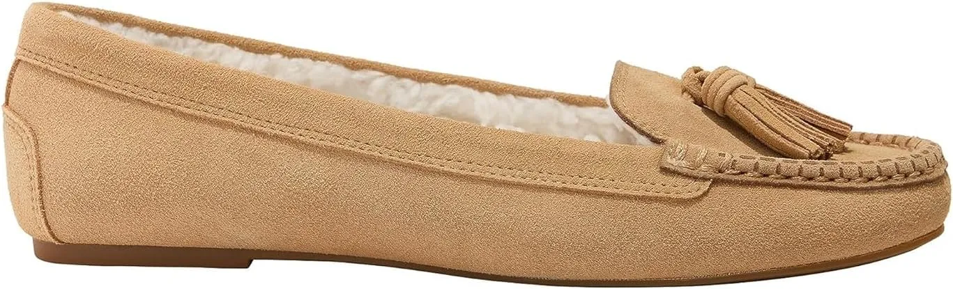 Jack Rogers Women's Melnick Tassel Moc-Suede/Sherpa Lined Moccasin