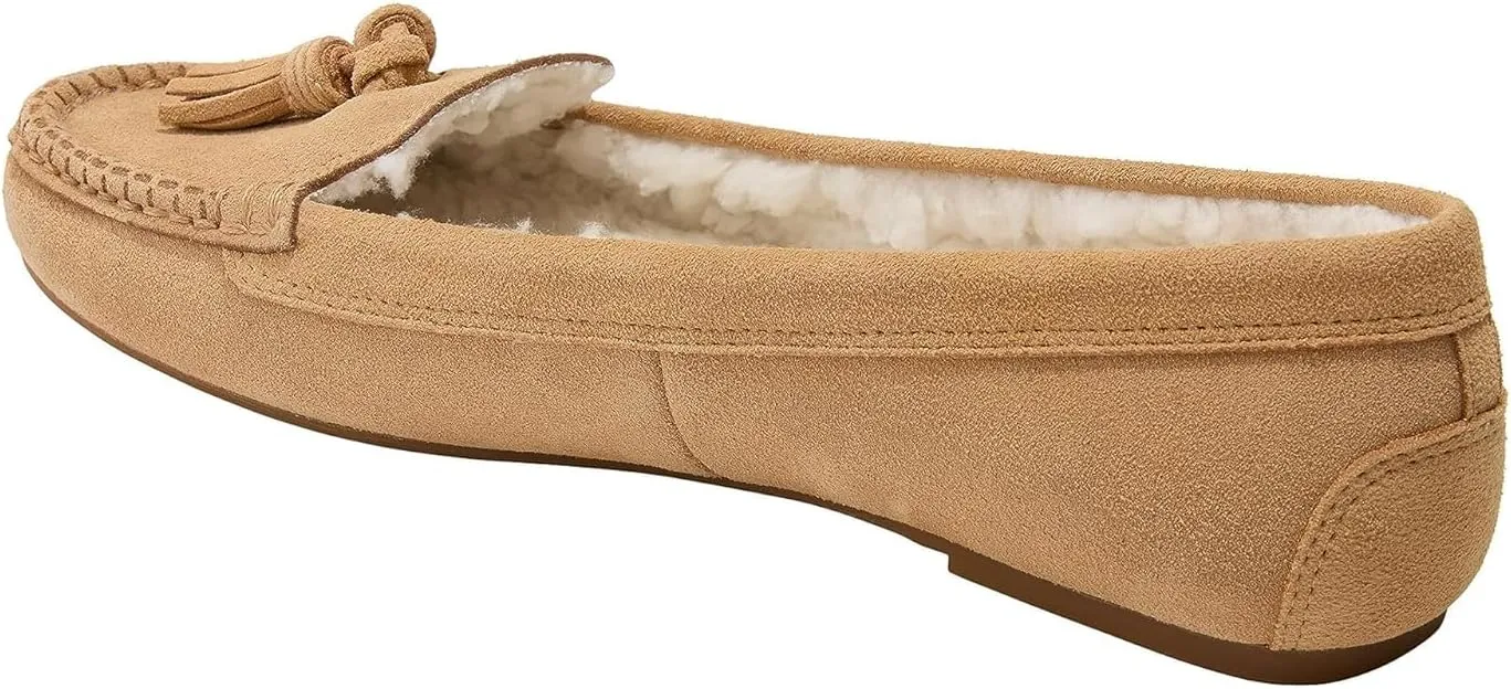 Jack Rogers Women's Melnick Tassel Moc-Suede/Sherpa Lined Moccasin