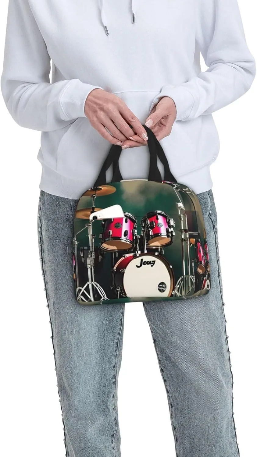 Jazz Drum Lightweight Lunch Bag For Men Women Small Lunchbox Good For Office Days