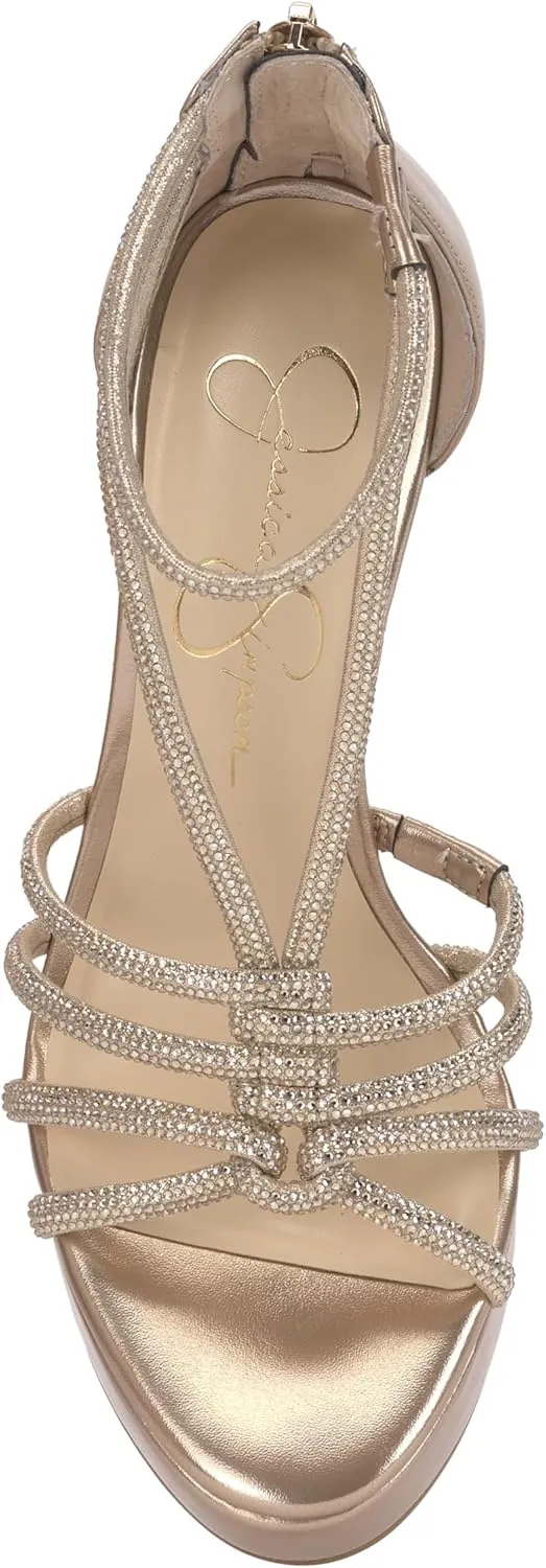 Jessica Simpson Women's Suvrie Ankle Strap Platform Sandal Heeled