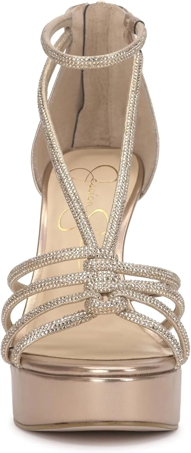 Jessica Simpson Women's Suvrie Ankle Strap Platform Sandal Heeled