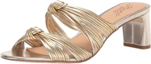 Jewel Badgley Mischka Cheryl Backless Double-Knotted Block Heel