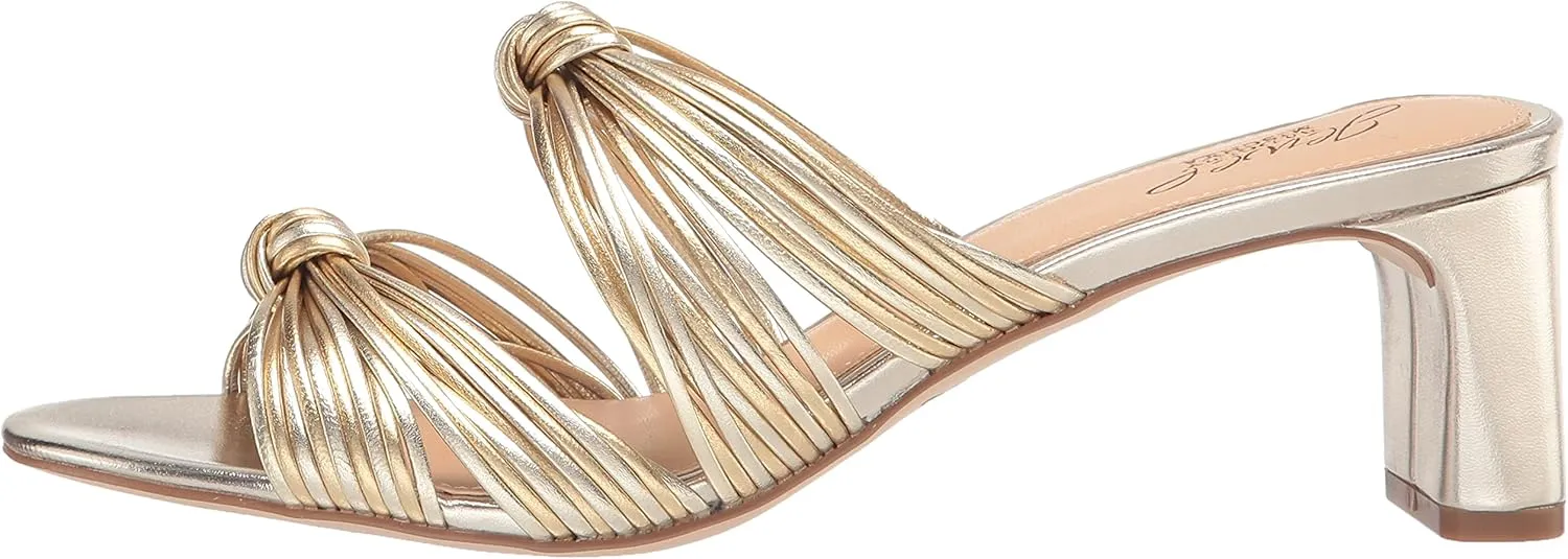 Jewel Badgley Mischka Cheryl Backless Double-Knotted Block Heel