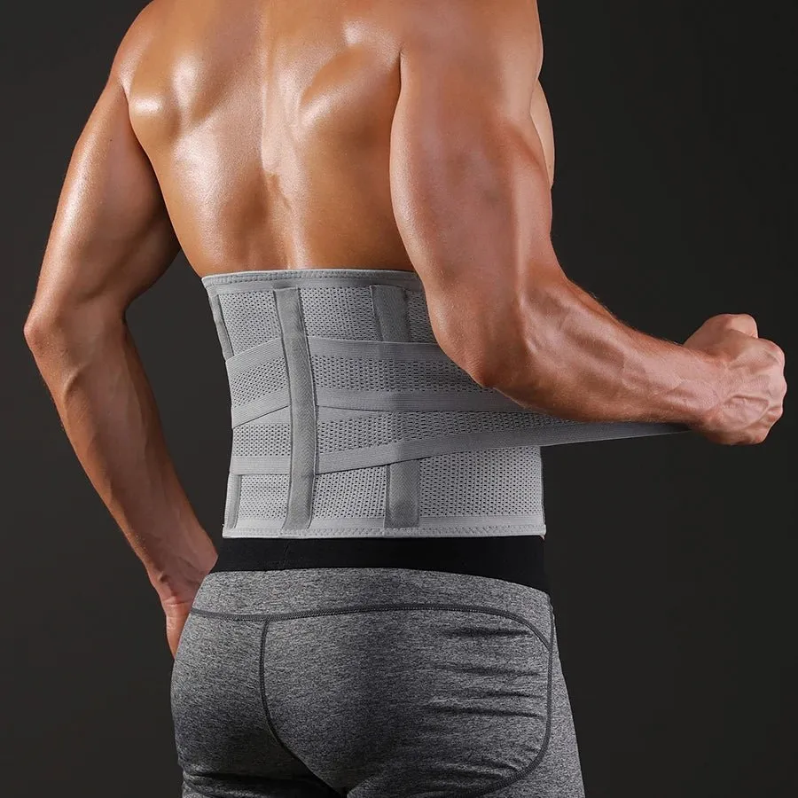 JINGBA Bodybuilding Waist Trainer Trimmer Belt with Double Straps for Optimal Support
