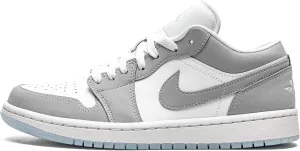 Jordan Nike Womens WMNS Air 1 Low DC0774 105 White/Wolf Grey - Size 10.5W