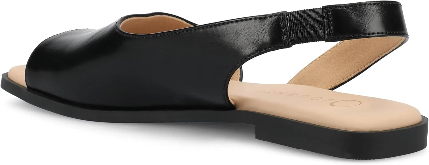 Journee Collection Women's Brinsley Slingback Flat Sandals
