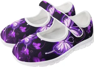 JoyLamoria Women’s Breathable Walking Shoes Trainer Sport Sneakers Adjustable Flats,Tropical Sloth Palm Leaves Print