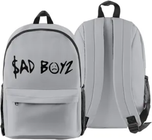 Junior H Sad Boyz Backpack Casual Daypack Travel Bag (Gray)