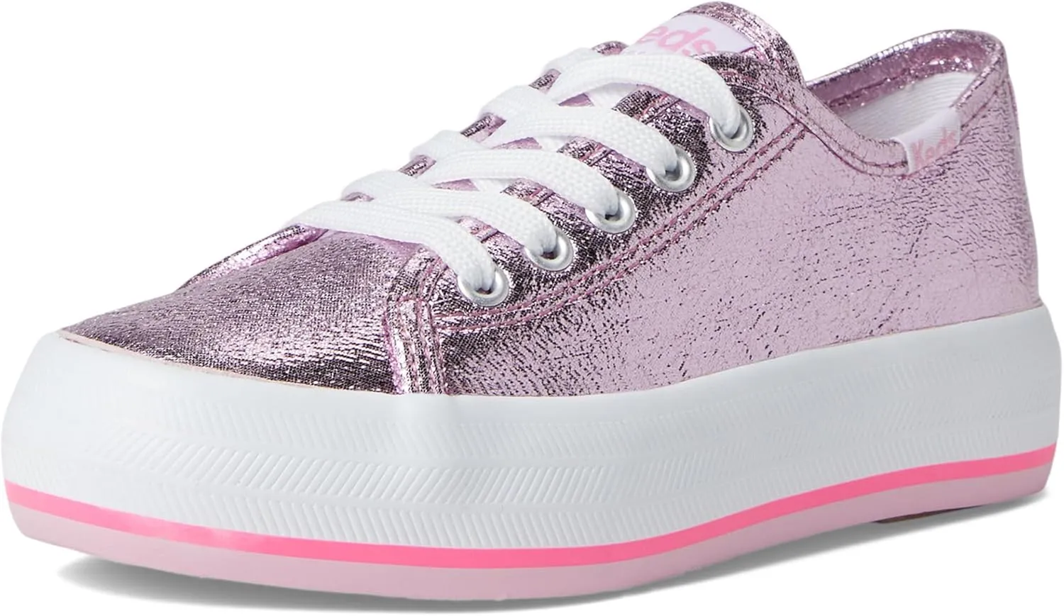 Keds Girl's Triple Up Bottom Stripe (Little Big Kid) Sneaker