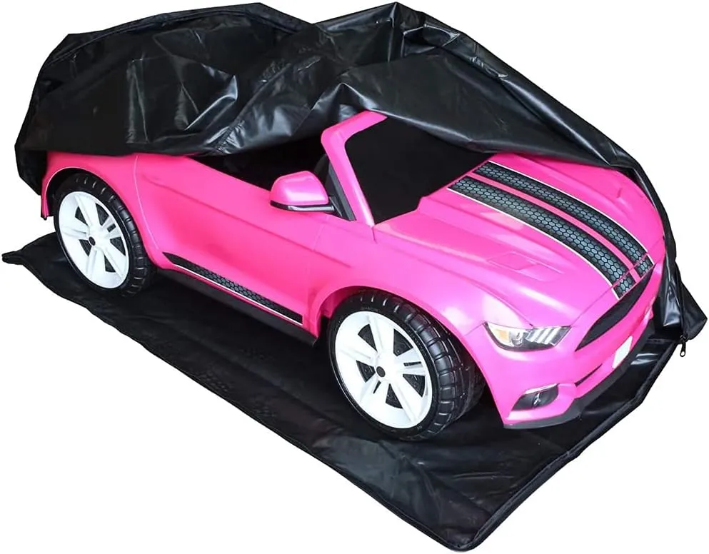 Kids Ride-On Toy Car Cover COOSOO Outdoor Wrapper Resistant Protection for Electric Battery Powered Children Wheels Toy Vehicles Water Resistant UV Rain Snow Resistant