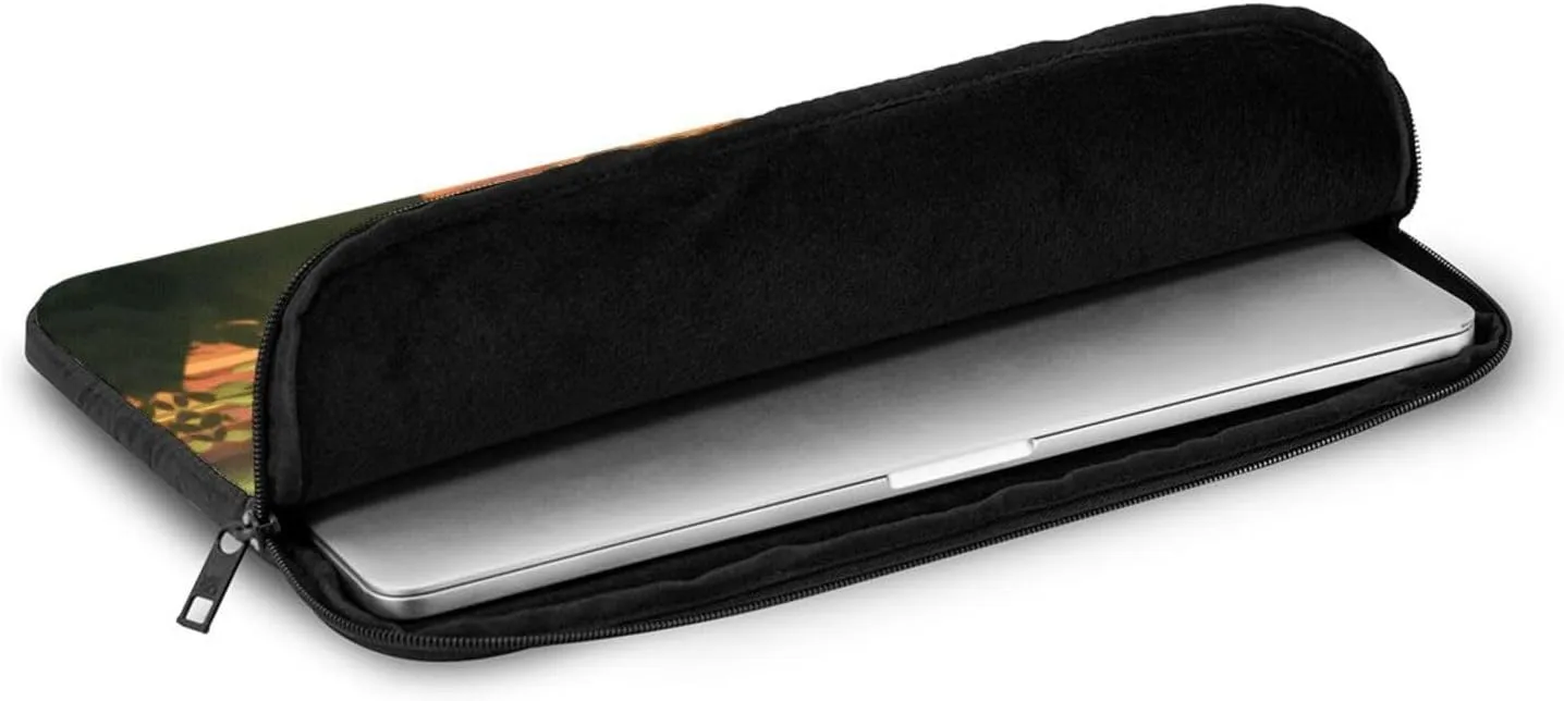 Large Pizza Pattern Shockproof Portable Laptop 13 inch Sleeve Bag for Men and Women - Ideal for Business Travel, School, and Daily Use