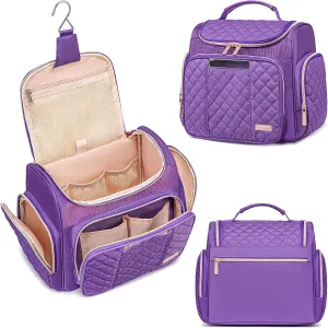 Large Toiletry Bag for Women Men,Bathroom Bag,Water Resistant Makeup Bag,Portable Shower Caddy for College Dorm,Hanging Toiletry Bags for Traveling,Shower Bag with Transparent Waterproof Phone Pocket