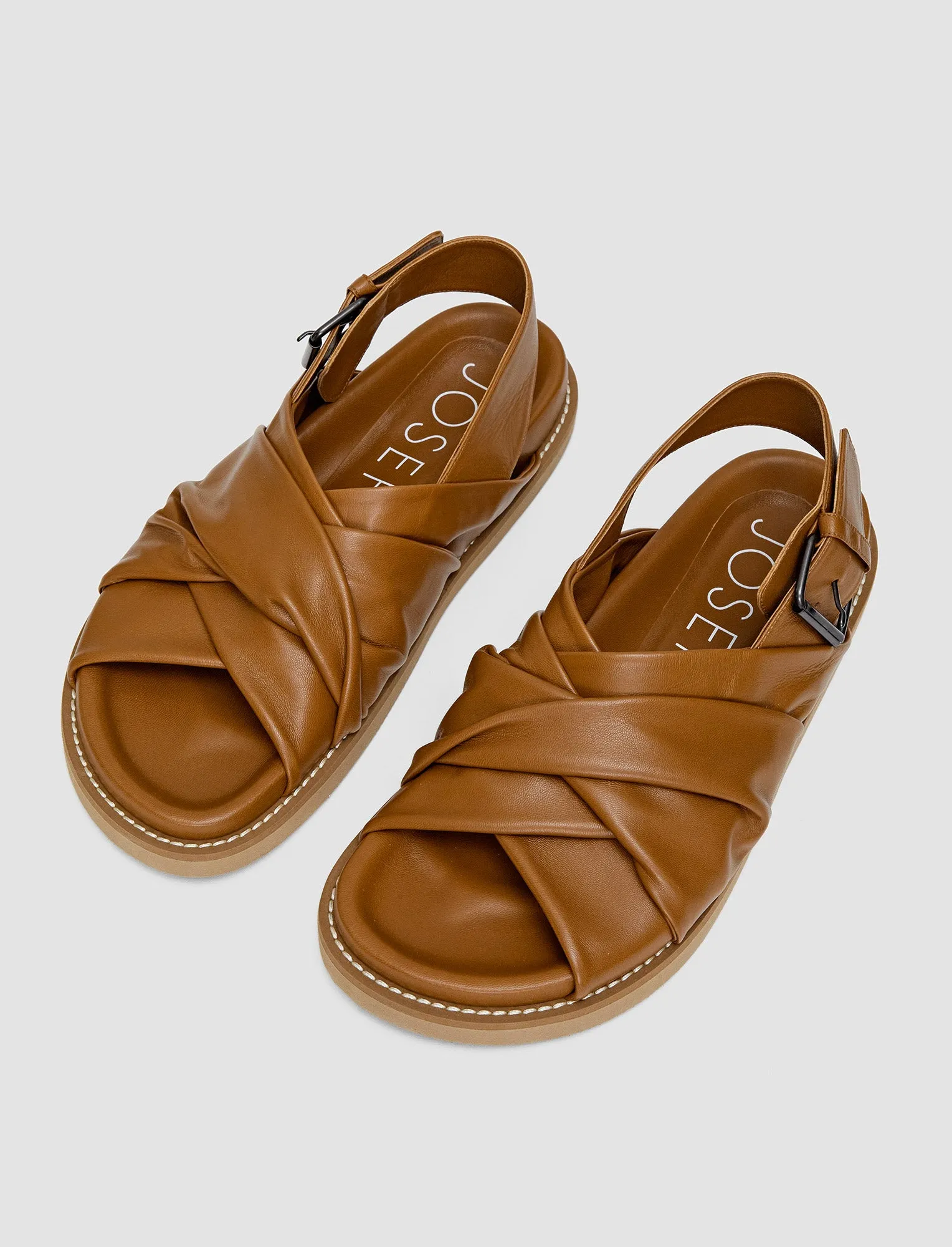 Leather Jazzy Strap Sandals