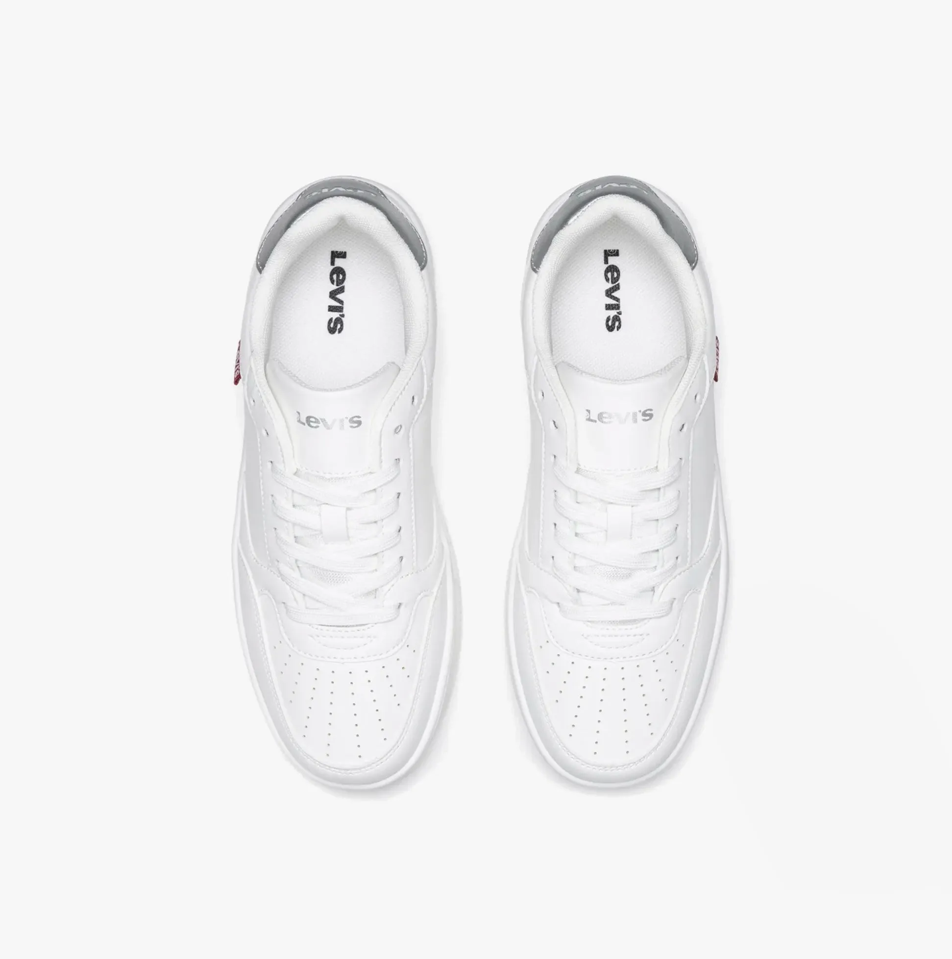 Levi's PAIGE Womens Trainers White/Silver