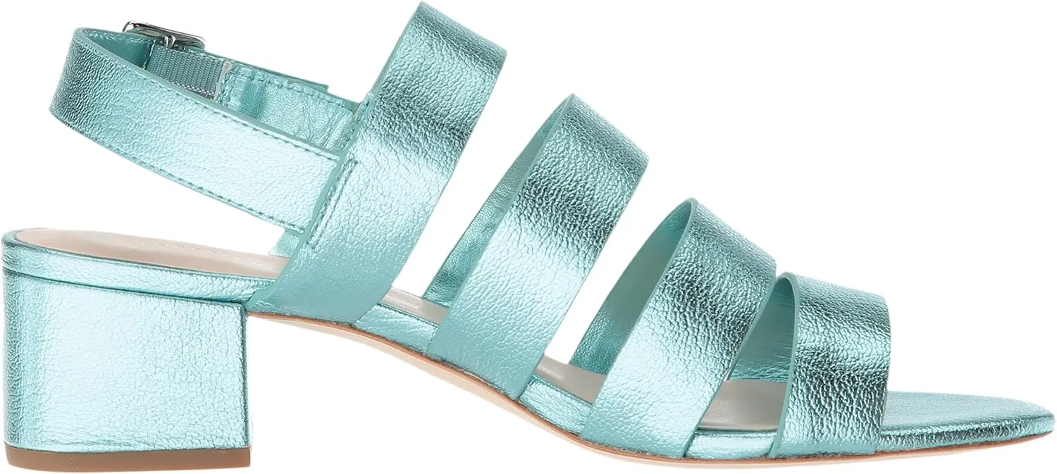 LOEFFLER RANDALL Women's Mavis (Foiled Lambskin) Heeled Sandal