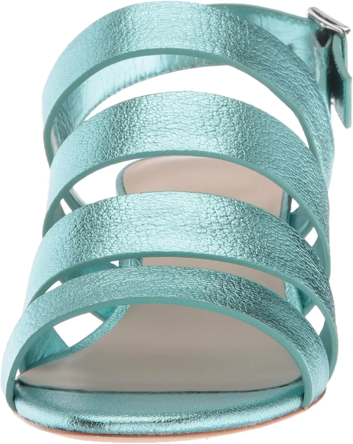 LOEFFLER RANDALL Women's Mavis (Foiled Lambskin) Heeled Sandal