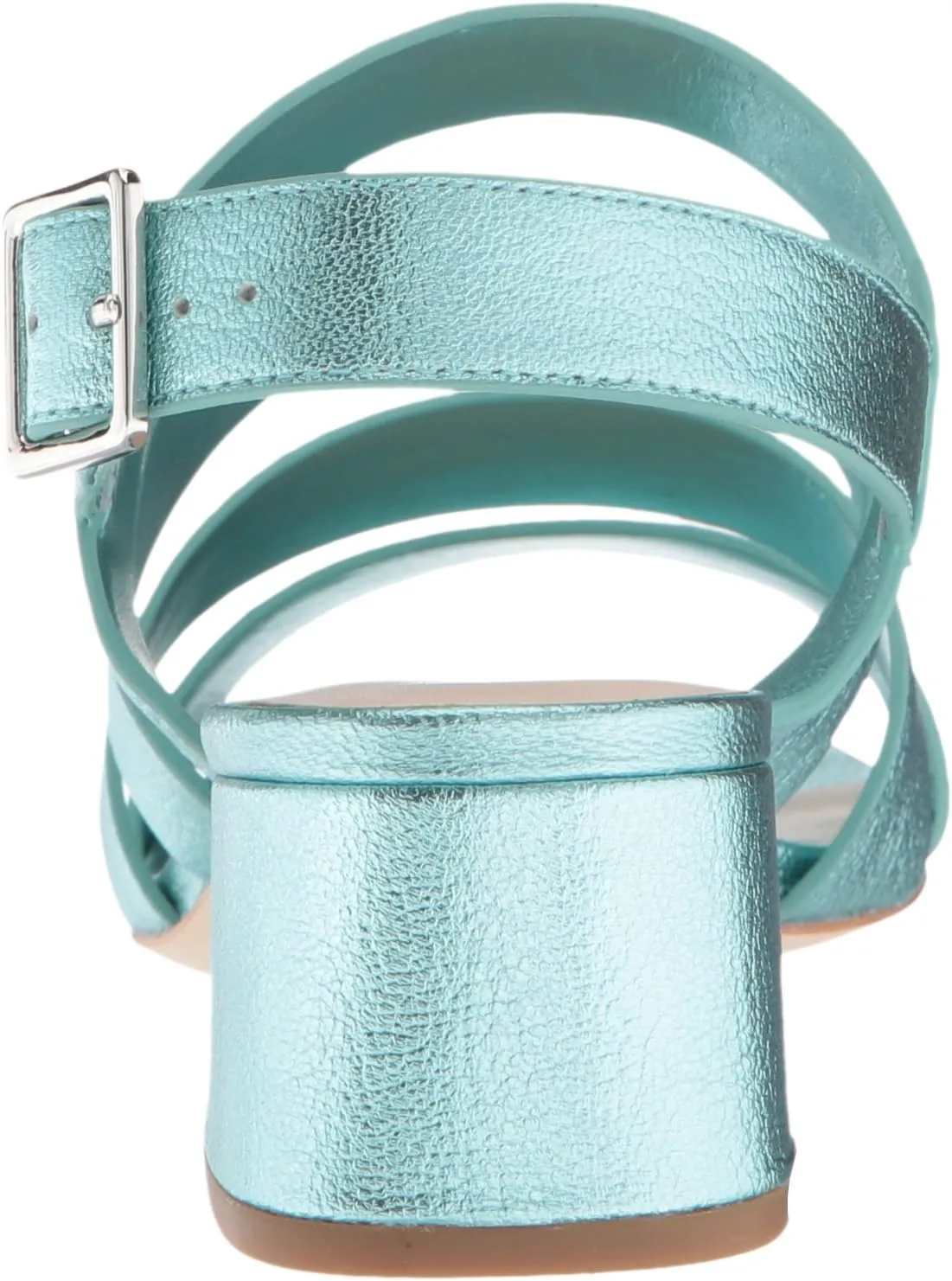 LOEFFLER RANDALL Women's Mavis (Foiled Lambskin) Heeled Sandal