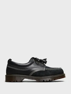 Lowell Shoes in Black, Kinsley Tumble and Buttersoft Hairy Suede