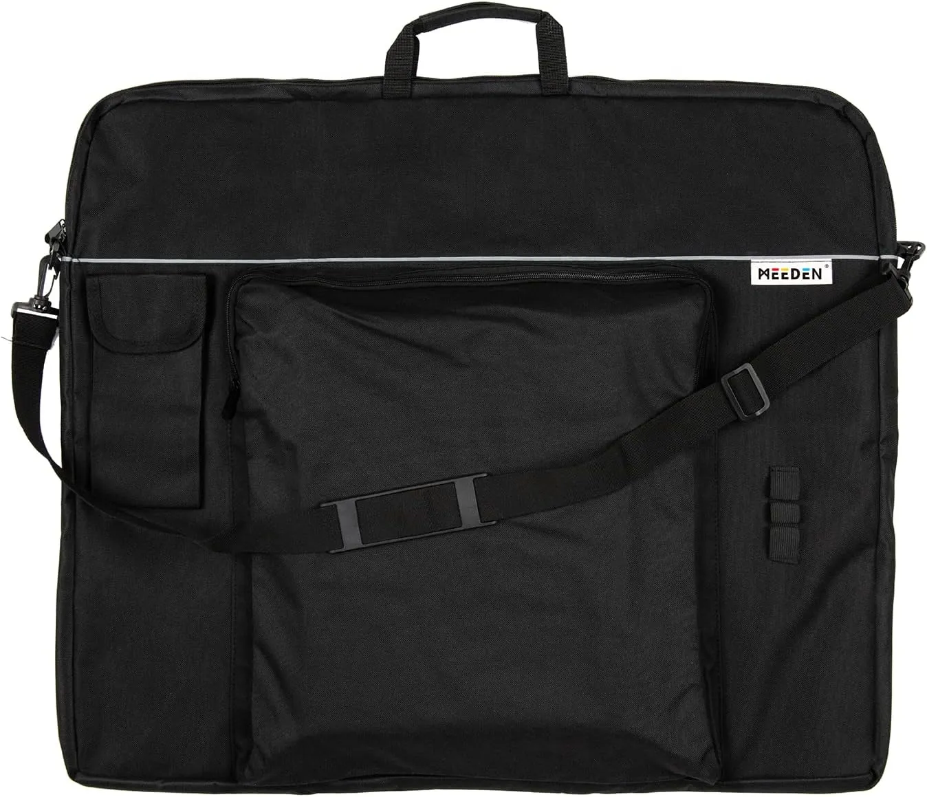 MEEDEN Art Portfolio Case 24" x 29" Waterproof with 6 Pockets, Art Portfolio Bag 600D Oxford, Artist Portfolio Portfolio Folder for Artwork, Canvas, Photography, Poster, Solar Panel, Hold up to 22 Lbs