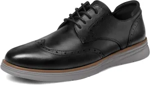 Men's Dress Sneakers Lightweight Casual Business Wingtip Oxford Shoes
