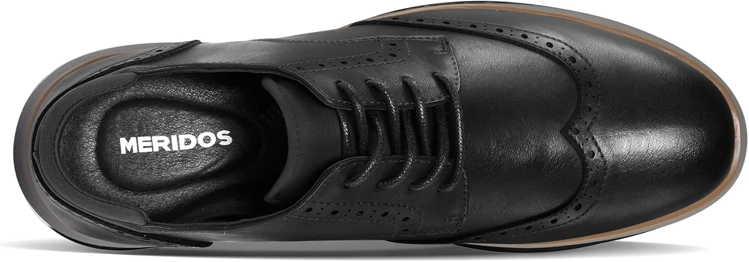 Men's Dress Sneakers Lightweight Casual Business Wingtip Oxford Shoes