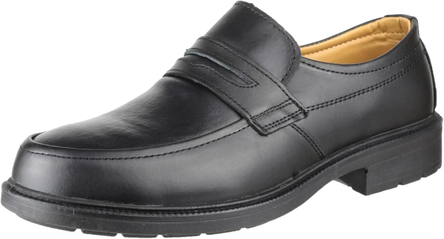 Mens FS46 Mocc Toe S1P SRC Safety Slip On Shoe Black Size UK 14 EU 48