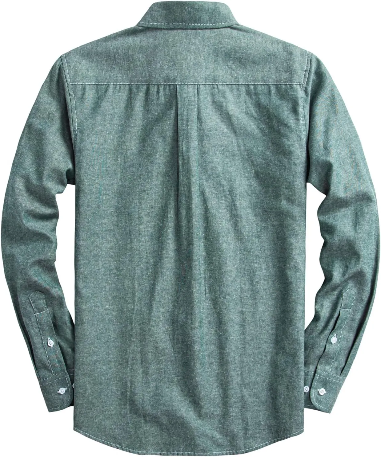 Mens Oxford Shirts Long Sleeve Slim Fit Lightweight Casual Button Down Shirts with Pocket