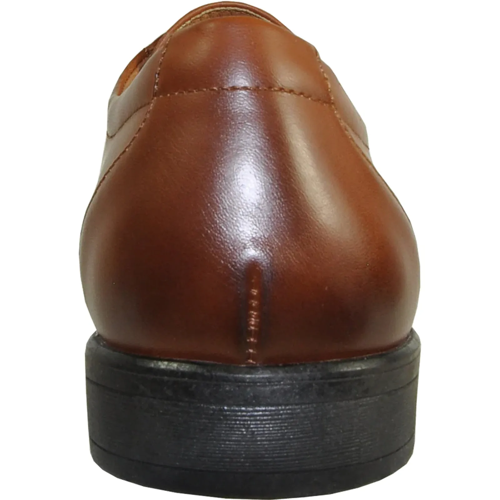 Mens Vintage Style Oxford Cap Toe Dress Shoe in Antique Brown