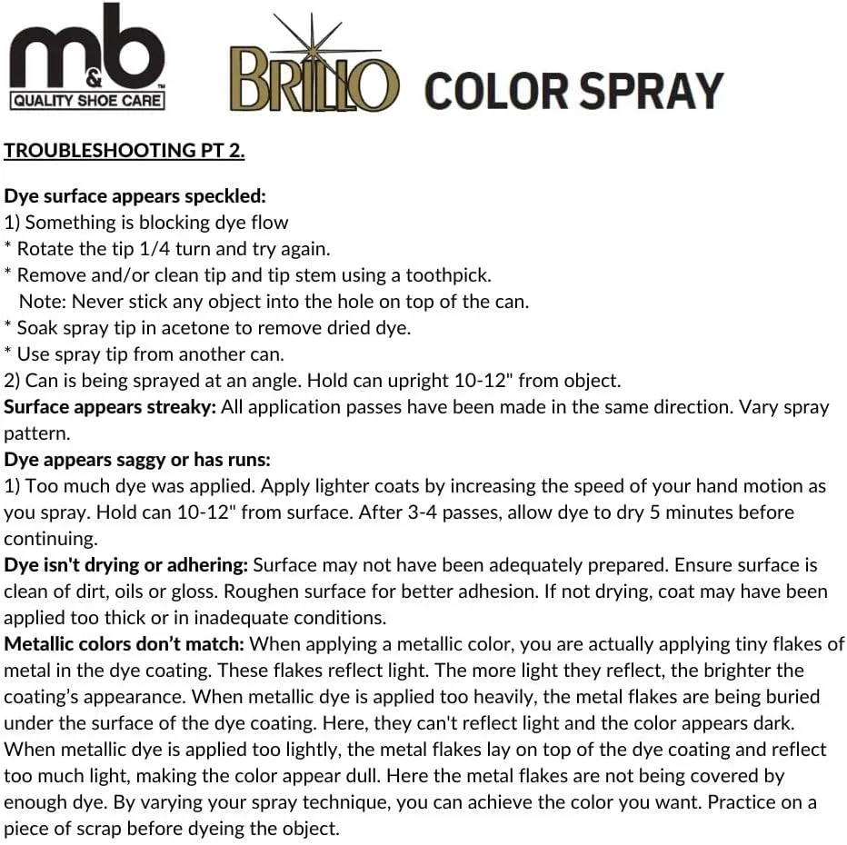 Moneysworth & Best Brillo Color Spray