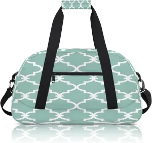 Morocco Modern Small Gym Bag 18 inch Carry On Duffel Bag for Weekender Travel Sports Workout Yoga Gymnastics Dance Ballet