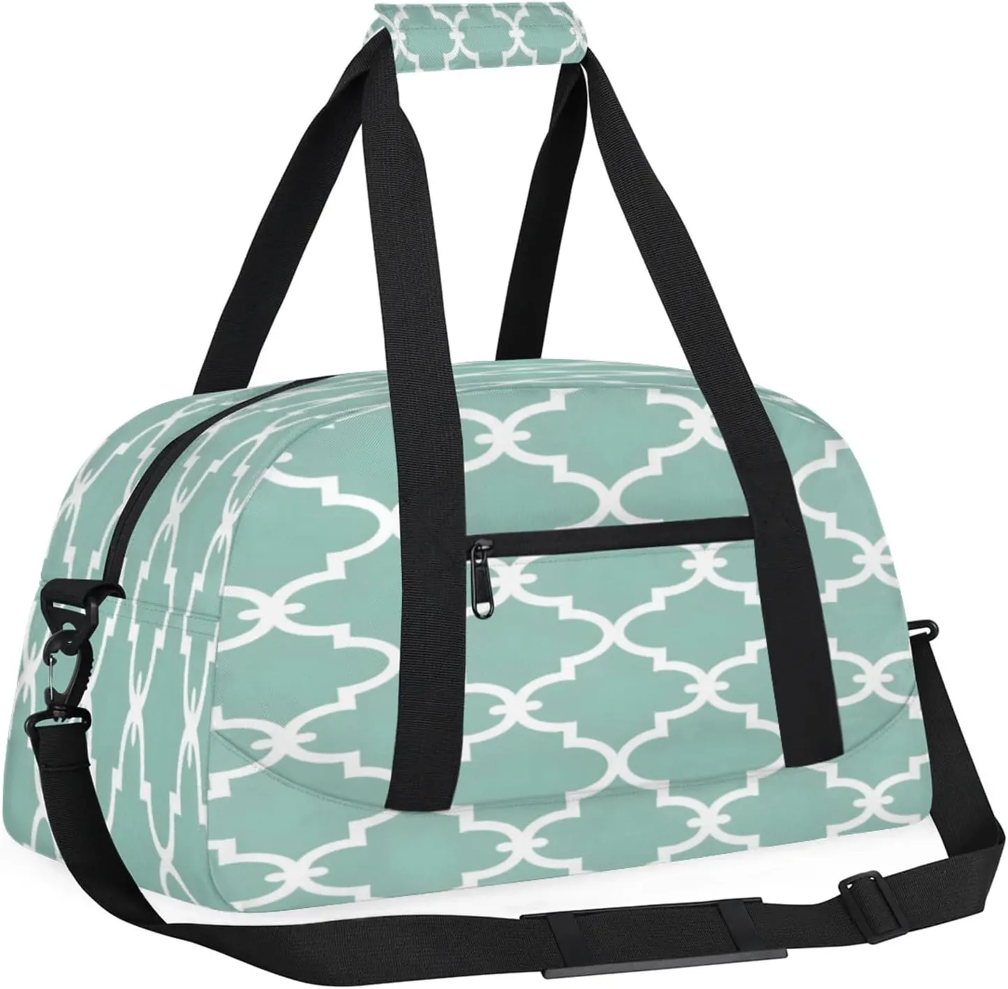 Morocco Modern Small Gym Bag 18 inch Carry On Duffel Bag for Weekender Travel Sports Workout Yoga Gymnastics Dance Ballet