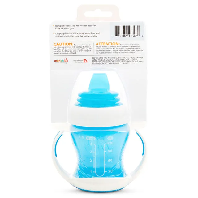 Munchkin- Gentle™ Transition Cup 4 Oz -  4 Months - Blue