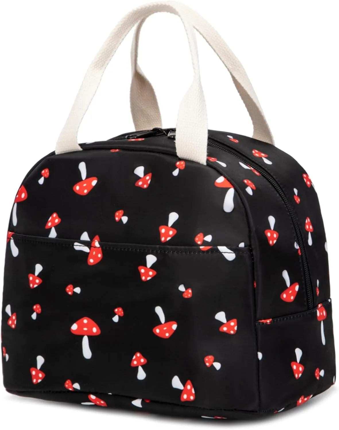 Mushroom Insulated Lunch Bag for Women Grils, Reusable Tote Lunch Box for Work School Picnic Travel