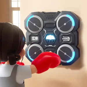 Music Boxing Machine Sport Toys for Kids,Wall Mounted Bluetooth Smart Punching Target Toys,Boxing Music Trainer for Home Boxing Gym
