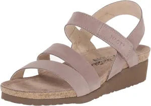 NAOT Footwear Women's Kayla Wide Sandal Stone Nubuck 6-6.5 W US