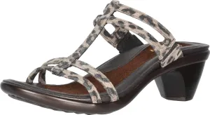 NAOT Footwear Women's Loop Slide Sandal Cheetah Suede 7 M US