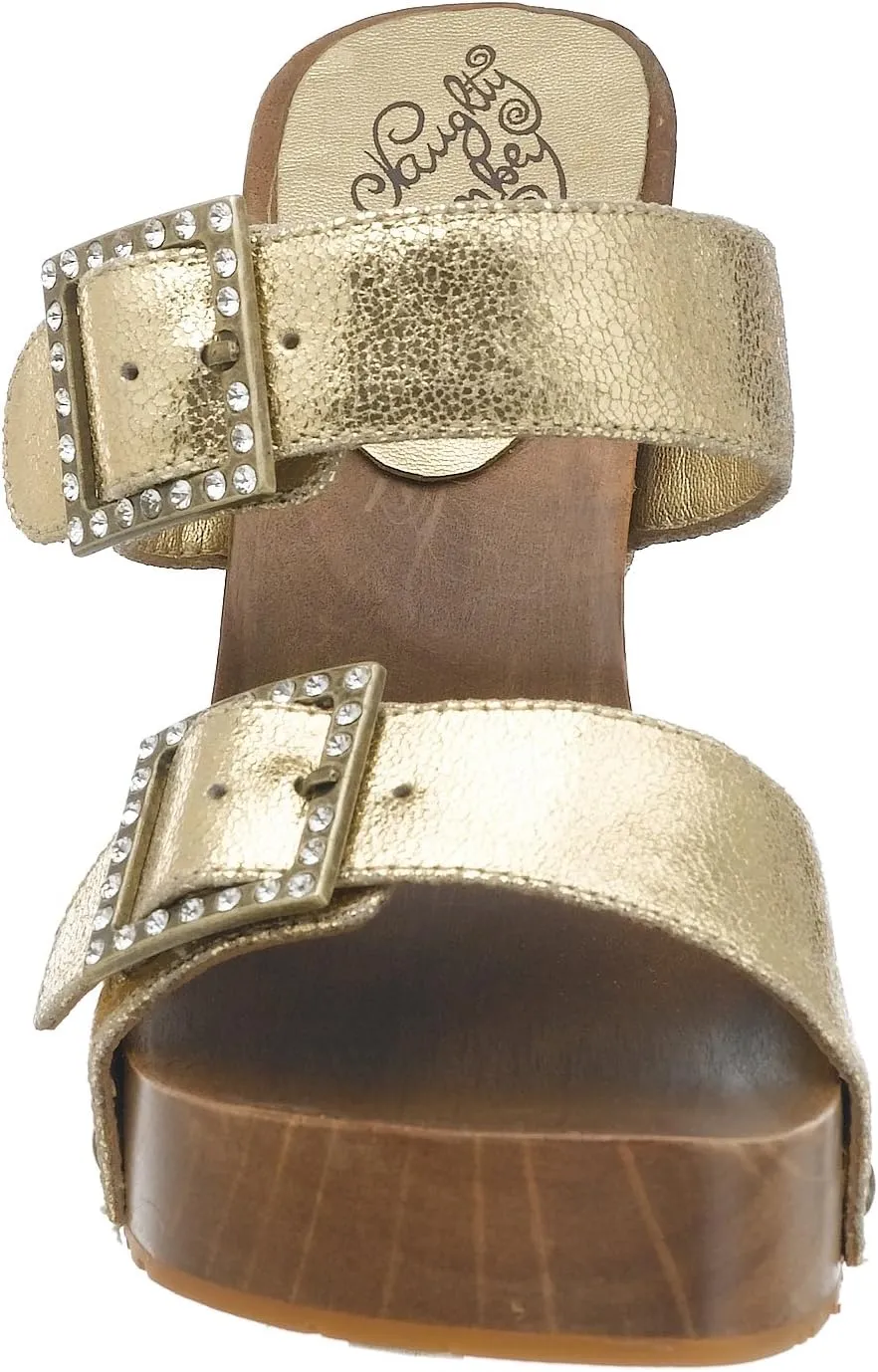 Naughty Monkey Women's Vegas 2 Strap Wedge Sandal