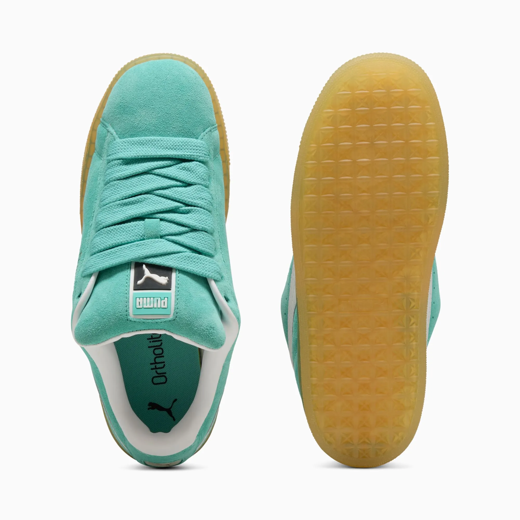 NEW Men's PUMA XL Aquatic White SUEDE Shoes AUTHENTIC IN BOX