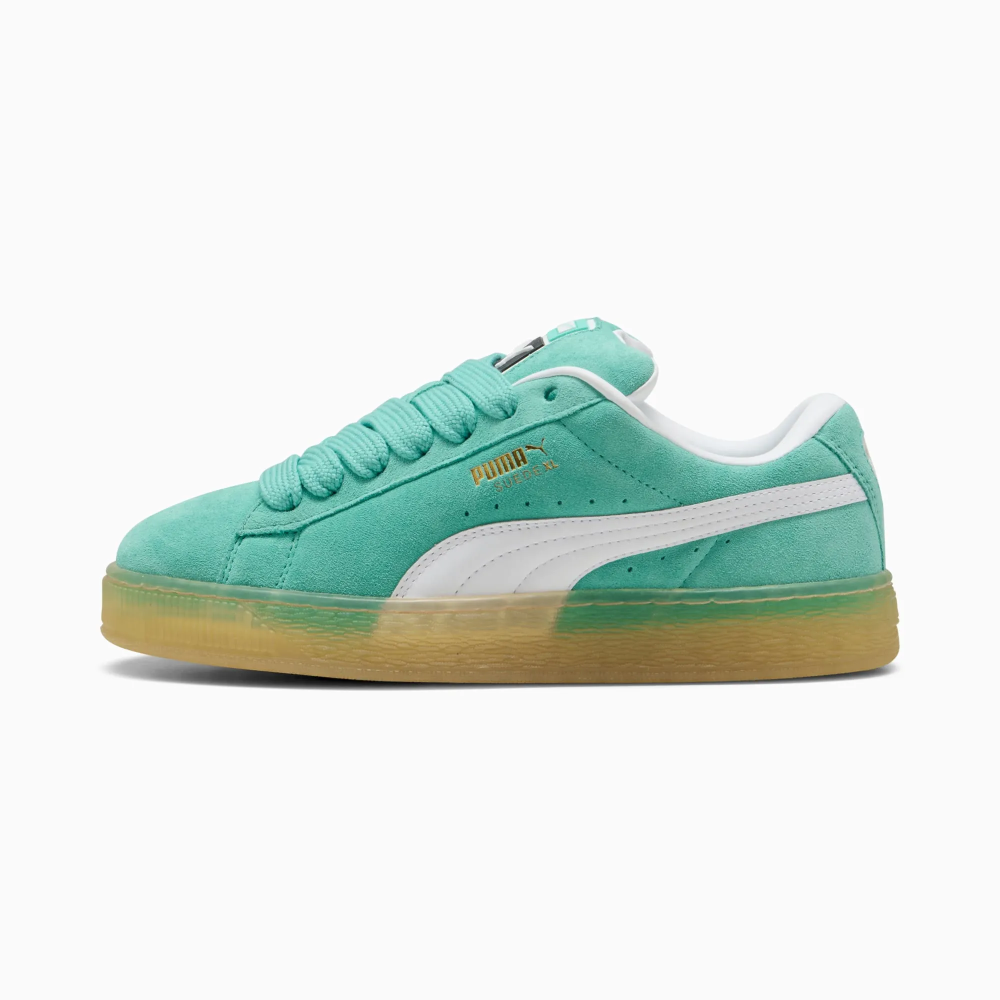 NEW Men's PUMA XL Aquatic White SUEDE Shoes AUTHENTIC IN BOX