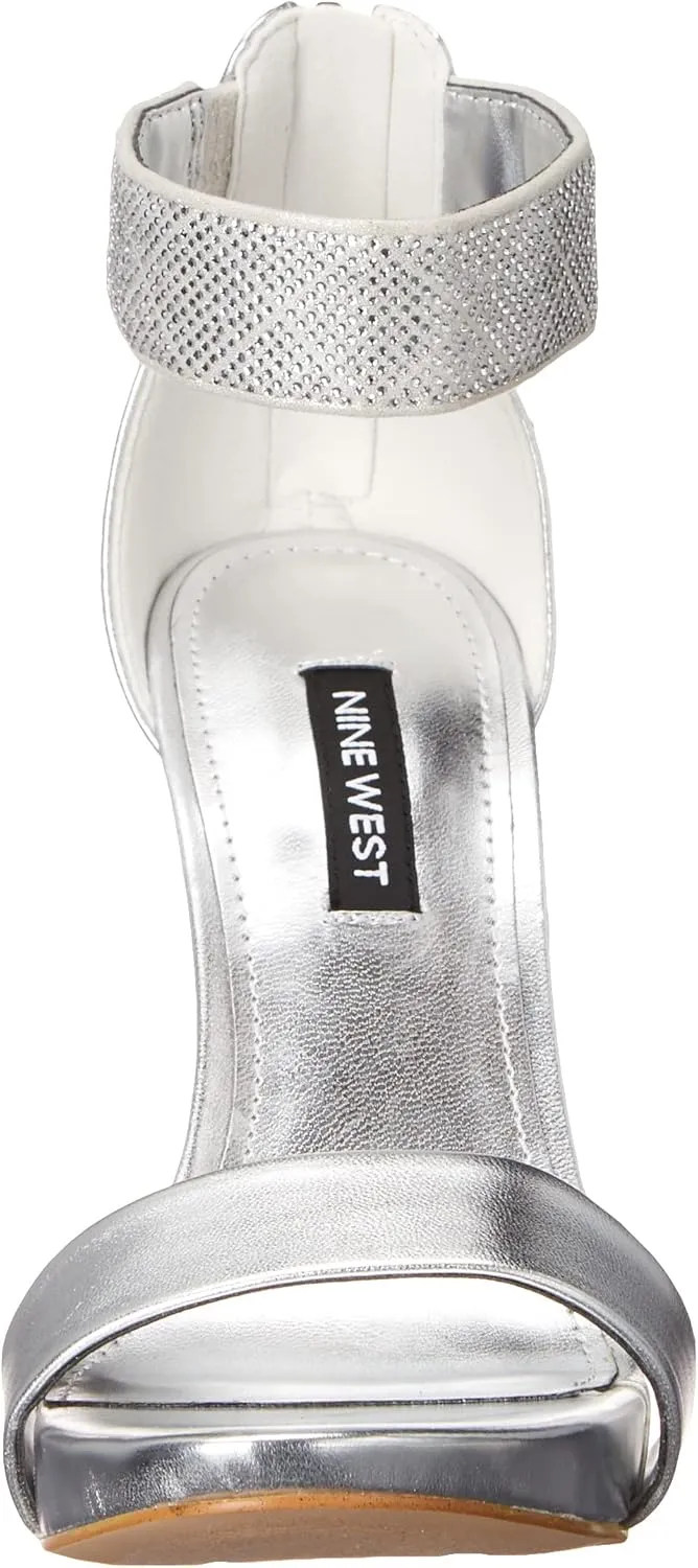 Nine West Women's Utell3 Ankle Strap Heeled Sandal