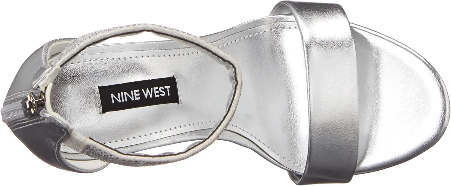 Nine West Women's Utell3 Ankle Strap Heeled Sandal