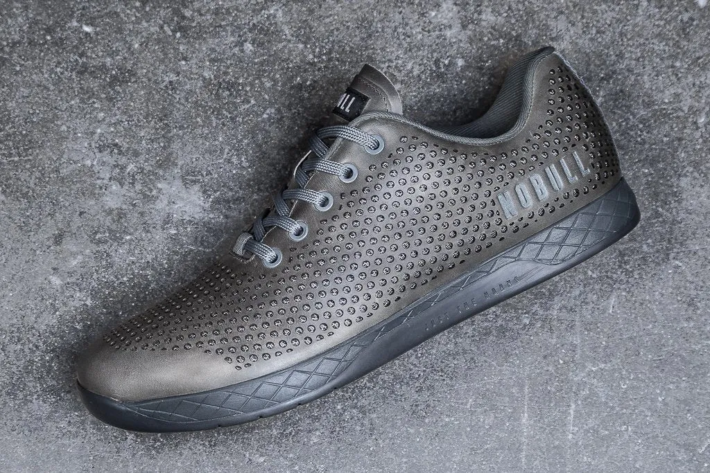 NORDIC GREY LEATHER TRAINER (WOMEN'S)