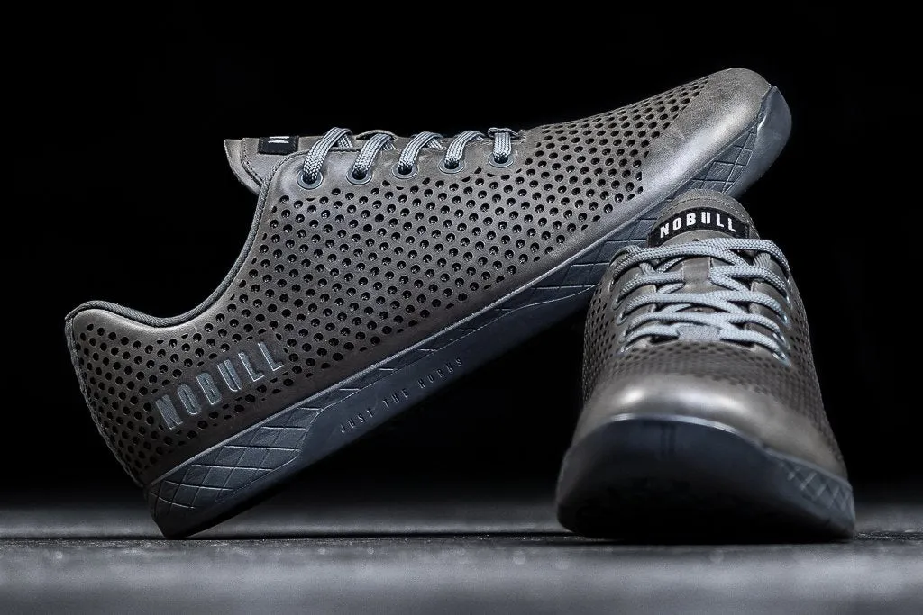 NORDIC GREY LEATHER TRAINER (WOMEN'S)